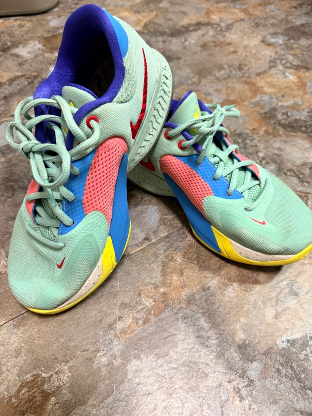 Nike Freak. Kids Athletic Sneakers - Mint Multi-Color